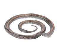 Genérico Realistic Snake Model Toy, Life-Like Fake Reptile Figure with Detailed Texture, Flexible Rubber Design, Manufactured with Outstanding PVC Material, Color Dark Brown, 136g