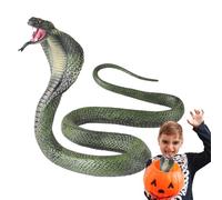 Genérico Realistic Snake, Solid Cobra Snake Figurine, Funny Tricky Toys, Good Holiday Choice, Halloween Props, Hilarious Prank Broma Cosas, Safari Animal Figure for Kids Adults