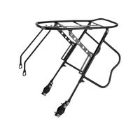 Genérico Rear Bikes Rack - Alloy Bicycle Carrier Rack, Weather Resistant Construction, Secure Locking Estability Design, Easy Install Cargo | Daily City Riding, Camping Trips, Delivery Use