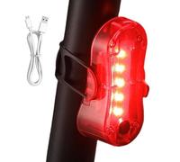 Genérico Rear Cycle Light - Smart Bike Light | Lights Rear | Luces de cola USB recargables | Impermeable LED Safety Lamp For Night Riding, Road Cycling, Commuting, And Outdoor Adventures