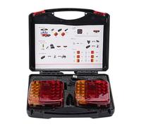 Genérico Rear Trailer Lights, Bright Towing Warning Lamps, Versatile Night Safety Kit, Strong Weatherproof Design Added Visibility for Commuting, Working, Night Driving, Road Travel Use