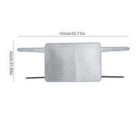 Genérico Rear Windshield Snow Cover, 2-Layer Scratch-Resistant Aluminum Foil 140 X 80cm Effortless Car Winter Windshield Cover, with Hook and Invisible Magnet Snow Covers For All Weather