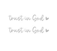 Genérico Rearview Glass Sticker | Vehicles Window Decals Trust In God Car Stickers Car Decor - Vehicle Decals, Rear View Glass Accessories For Family, Friends Men, Women Mom