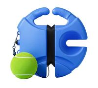 Genérico Rebound Tennis Trainer Set - Portable Base, Elastic Rope Ball Design | Practice Tool For Tennis Training, Skill Development, Fitness Exercise For Kids, Adults, Home, Outdoor Play