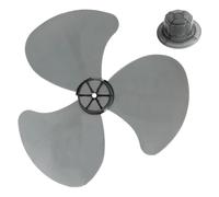 Genérico Recambio Aspas Ventilador, 35 Cm Blade Con 3 Aspas, Reemplazo De Ventiladores De Pedestal Pp, Para Base De Pie Eléctrica, Ventilador De Pared, Escritorio, Negro