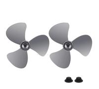 Genérico Recambio De Aspas para Ventilador De Pie, Paquete de 2 Cuchilla De Repuesto para La Base del Ventilador, Pieza De 40 Cm con Tapa para Tuerca para Ventiladores De Mesa Y De Pie De 16 Pulgadas