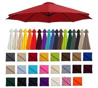 Genérico Recambio de Tela para Sombrilla Exterior, Cubierta de Repuesto Gruesa y Resistente para 6 u 8 Varillas 2/2.7/3/4m, Lona Impermeable con Protección Solar para Patio y Piscina (Solo Tela)