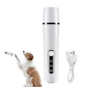Genérico recargable Dog Nail Grinder, 5,51 x 1,34 x 1,34 pulgadas Quiet Cat Paw Sharpener, White/Black Low-Noise Pet Nail Trimmer for Dogs, Cats, Kittens, and Bunnies