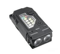 Genérico recargable Flashlights - 3 niveles clip en la antorcha LED | Powerful Flashlight With Magnet Clip para Hiking Outdoor Home Fishing Night Walking Camping Running Survival