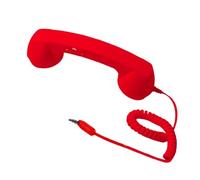 Generico Receptor para móvil | Para escritorio con jack de 3,5 mm | Auriculares telefónicos retro con tipo C | Para llamadas de vídeo, conferencias, ordenador, portátil, tableta, oficina, escuela