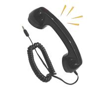 Genérico Receptor para Móvil - Receptor Manos Libres Adaptable para Línea Fija - del Teléfono - para Decoración Nostálgica, Fiestas Temáticas, Accesorio para Fotografía, Lugar De Trabajo Y Hogar