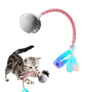 Genérico Rechargeable Automatic Moving Cat Toy Ball, Smart Interactive Electric Pet Toy with 600mAh Battery, Fast Rolling on Carpet for Boredom Relief and Active Play, Ideal for Cats