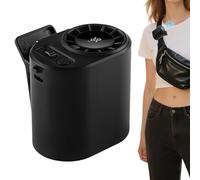 Generico Rechargeable Clip Fan, Portable Air Blower, Led Display Cooling Device, Strong Personal Fan, Adjustable Usb Desk Camping Wearable Cooling Gadget for Home Travel Bedroom 2.95x2.95in