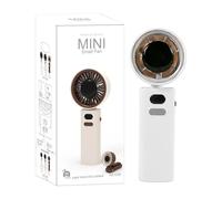 Genérico Rechargeable Handheld Fan, Mini Silent Cooling Device, Clip On Portable Summer Air Blower, ABS Personal Ventilation Tool, Compact Travel Fan Design, Outdoor Indoor Use