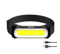 Genérico Rechargeable Headlight, Lightweight Outdoor LED Headlamp, Ultra Bright Flashlight Lamp for Fishing, Hiking, Camping, Night Repairing, Hands-Free Outdoor Use