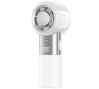 Genérico Rechargeable Personal Fan - 15.8x6.1cm Digital Display Cooling Fan