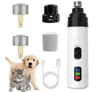 Genérico Rechargeable Pet Nail Grinder - 3-Speed Electric Dog & Cat Nail Trimmer with LED Display, Quiet Paws Grooming Tool for Small Medium Large Pets