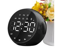 Genérico Rechargeable Smart Alarm Clock - Loud Sound Electric Double Bedside Clock with Digital Display | For Heavy Sleepers, Adults, Seniors, Bedroom, Living Room, Study, Office, Home Use