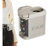 Genérico Rechargeable USB Desk Fan, Quiet Table Fan | 100-Speed Rechargeable With Light | Desk Fans Small Quiet Coolings For Home Bedroom Office Travel Camping Hiking Fishing Beachs