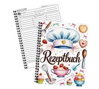 Genérico Recipe Book Family Cookbook Journal, Hardcover Meal Planner Notebook, Blank Organizer for Cooking Baking Recipes for Kitchen Dinner Dessert Salad Bread Holiday Office Home Use