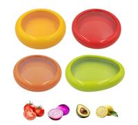 Genérico Recipiente Almacenador De Aguacates - 4 Piezas Pequeñas Herméticas y Reutilizables | Conservador De Cebollas,Para Tomates Cebollas Ajos Verduras Y Frutas Dentro Del Frigorífico Y La Cocina