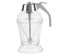 Genérico Recipiente De Jarabe De Arce Con Soporte, 8 Oz Sin Dispensador De Miel De Vidrio Con Manija, Sin Jarra De Miel De Goteo Olla De Almacenamiento De Cocina Para Cafeterías