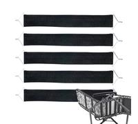 Genérico Recliner Reinforcement Straps (5 Pack) | Nylon + Metal, 43x5cm (Stretch To 53cm) | Green & Black Heavy Duty Load Belts For Folding Chairs | Lounge Chair Accessories & Binding Cords
