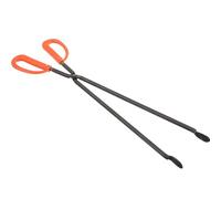 Genérico Recogedor de Basura Metálico Mango Largo 50 Cm, Pinzas para Basura Resistentes y Duraderas, Herramienta Portátil para Suministros de Limpieza Exteriores y Recogida en Jardines