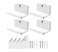 Genérico Record Display Shelf - Vinyl Album Rack | Wall Mount Storage with Clear Acrylic Holder for Kids Bookshelf Living Room Bedroom Decor Display Stand for Album Picture Comic Book Collectibles