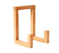 Genérico Record Stand - 13 * 20.3 * 15cm Solid Wood Natural Organizer,Album Display Stand | For Music Room Bedroom Collection Player New Year Holiday Party Vacation