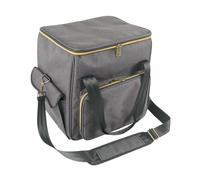 Genérico Record Storage Box, CDs Organizer Bag, Holds Up to 45 Records, Secure Storage, Álbums Carrying Bag, Ideal para Dividers, Travel, Collection Use, 12,99x12,99x9,84 pulgadas, Gris, Se référer au