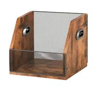 Genérico Record Storage Box - Music Album Organizer Rack, Vinyl LP Holder, RecordStorage Shelf, Album Display Case, LP Storage Crate, Record Collector Bin, DesktopStorage | Apartment Garage Accessory