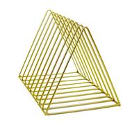 Genérico Record Storage Rack - Iron Metal 26 x 18 cm Album Display Stand, Vinyl LP Holder, Media Organizer Shelf, Desktop Book Holder | Stable Anti Rust Accessory For Home Office Studio Entertainment