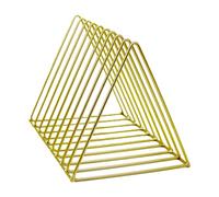 Genérico Record Storage Rack - Iron Metal 26x18cm Album Display Stand, Vinyl LP Holder, Media Organizer Shelf, Desktop Book Holder | Stable Anti Rust Accessory For Home Office Studio Entertainment