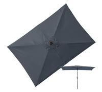 Genérico Rectangular Umbrella Replacement Canopy 2x3m - Polyester Beige Khaki Dark Green Gray UPF30+ - Waterproof UV Protection Tear Resistant Patio Garden Sun Shade Top Cover