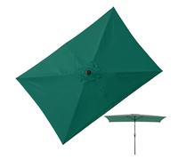 Genérico Rectangular Umbrella Replacement Canopy 2x3m - Polyester Beige Khaki Dark Green Gray UPF30+ - Waterproof UV Protection Tear Resistant Patio Garden Sun Shade Top Cover