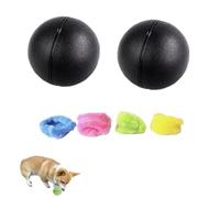 Genérico Rectionrae Active Rolling Ball, Rectionrae Dog Ball, Smart Dog Balls Large with Plush Cover, Anti-Anxiety Automatic Rolling Balls, for Puppy Small Medium Dogs (C#3-2 PCS)