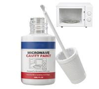 Genérico Recubrimiento Interior Para Microondas - 30ml Pintura De Retoque Alimentaria | Esmalte De Alta Temperatura Compatible Con Microondas Con Pincel Para Reparar Desportilladuras Y Óxido