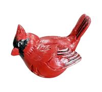 Genérico Red Bird Statue - Cardinall Birds Figurine Resin Decor | Hand Painted Bird Figurines for Garden Outdoor Bathroom Kitchen Bedroom Office House Decorative, Gift, for Birds Lovers Home Display