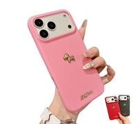 Genérico Red Bottom 3D Gold Lucky Horse Phone Case, Chinese New Year 2026 Lunar New Year of The Horse Case for iPhone 14/15/16/17 Pro MAX (Pink,For 16 Pro)