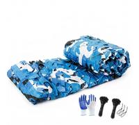 Genérico Red Camo Marina, Malla de Camuflaje Reforzada para Sombreado, Escondites Caza, Decoracion Militar, Camping, Red Ripstop Ligera para Cubierta de Jardin, Refugio de Exterior(1.5x6M)