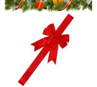 Generico Red Christmas Bows | 200x10cm Reusable Holiday Decorations, Vibrant Holiday Decor Kitchen Christmas Decorations Red Ribbons,for Doors Entryways Walls Fences Trees Car Wreaths Tabletop Craft