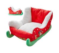 Generico Red Christmas Cat Dog Bed, Cute Sleigh Design Pet Bed, Soft And Comfortable Pet Couch, Cozy Pet Bed For Dogs, Holiday Pet Beds For Cats, Christmas Pet Bed For Kitten, Puppy Bed For Christmas