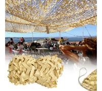 Genérico Red de Camuflaje 1x8m 2.5x5m 3x14m 4.5x11m 7x9m 10x20m Malla de Camuflaje de Tela Oxford, toldo Camuflaje para Caza, Camping, decoración Militar, Red Camufar Color Arena(6x8.5m)