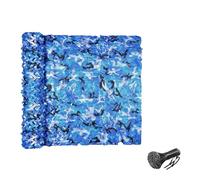 Genérico Red De Camuflaje Azul, Toldo Camuflaje Exterior 1-20m Red De Sombra De Tela Oxford, para Caza, Tiro, Camping, Automóvil(1.5x2.5 M)