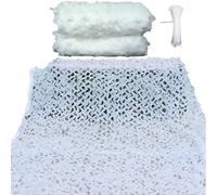 Genérico Red De Camuflaje Blanca Malla De Sombra Exterior para Protección Visual Y Solar Redes Militar 1x1m 2x2.5m 3x3.0m 4x5m 5x8m para Caza, Tiro Ciego, Acampar, Funda De Coche Y Decoración(2x6m)