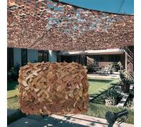 Genérico Red de Camuflaje Exterior Beige, Mallas de Camuflaje, Red de Sombra, Resistente a Los Rayos UV, Fácil de Transportar, para Protección Solar, Sombra, Decoración(2.5x2.5 M)