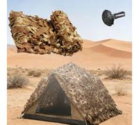 Genérico Red de Camuflaje Exterior, Filet de Camouflage Militaire 6 x 4 M, Filet de Camouflage pour la Chasse, Terrasse, Le Camping, Les Forêts, Les Jardins et Autres Scènes(4x10M)