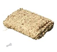 Genérico Red de Camuflaje Militar Beige, Malla de Sombra, 1.5x5m 2x6m 3x8m 4x7m 5x8m 6x9m 10x10m Redes de Protección Solar para Jardín,Caza,Decoración,Tiro(1.5x4.0m)