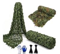 Genérico Red de Camuflaje Militar Camping Supervivencia Bushcraft Caza Malla de Sombreo Proteccion Solar Toldo Vela Malla de Ocultacion Exterior Ligera Tela Oxford 210D Sombra Portatil(9.5X13.0m)